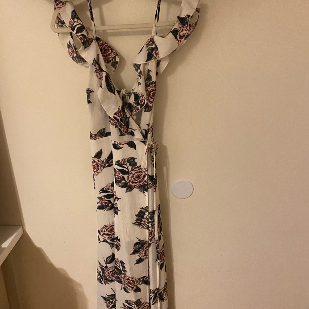 Fashion move floral dress maxi dress